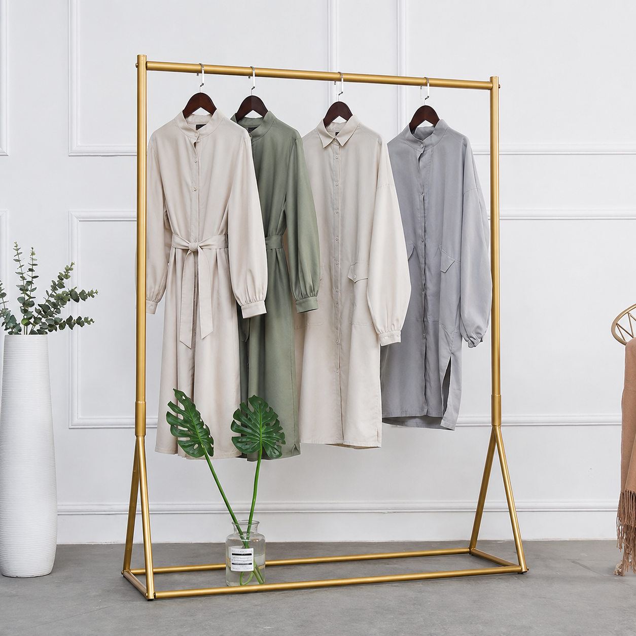 Gold Clothes Rack