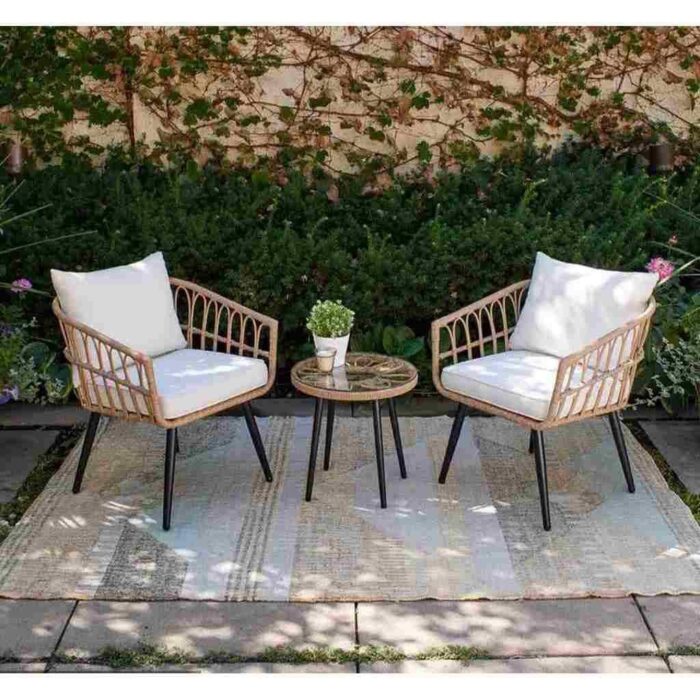 2 Outdoor Chairs and a Table