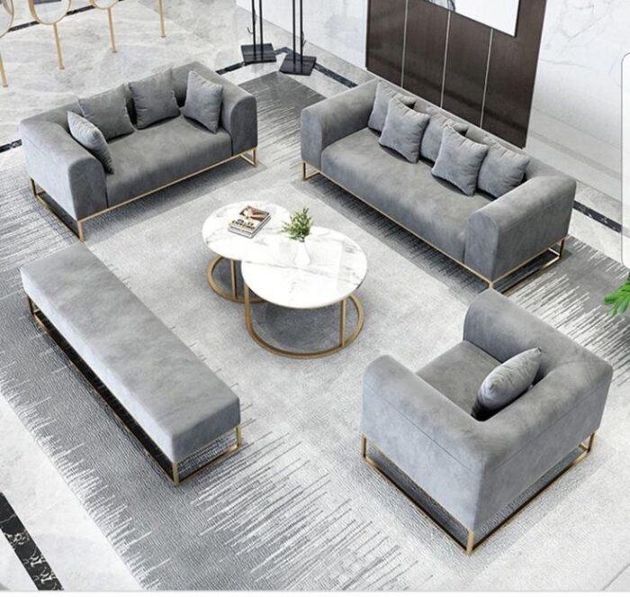 5-piece Steel Living Room Set