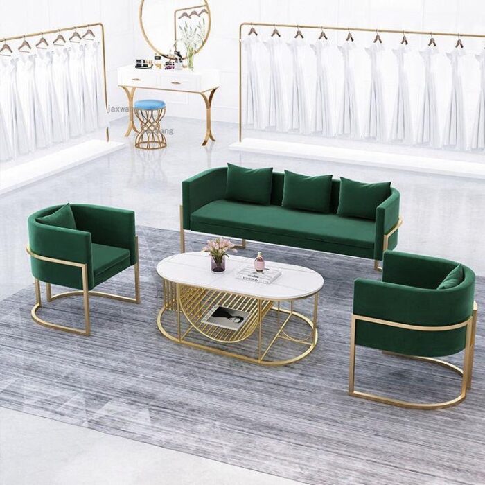 4 Piece Living Room Set in Steel Store