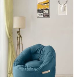 Turquoise Velvet Bean Bag 90cm