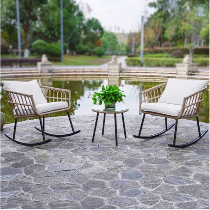 2 Outdoor Chairs and a Table
