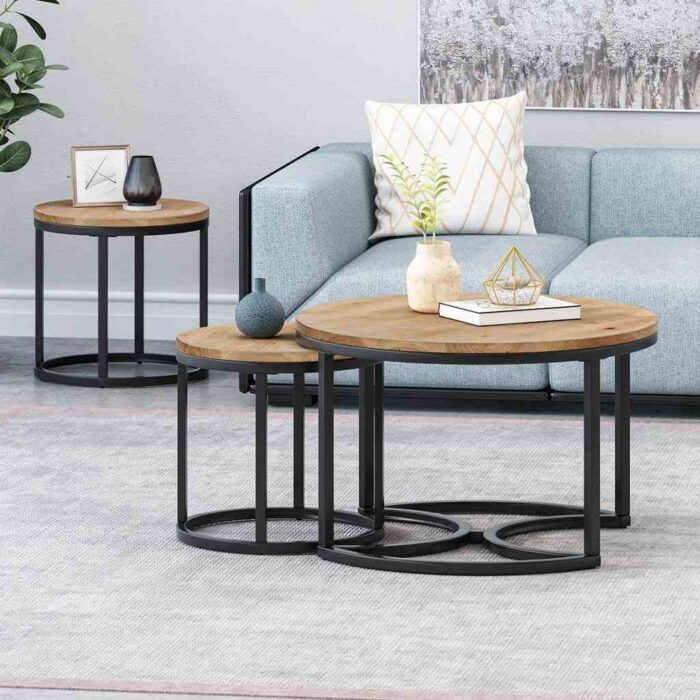 3-piece Center Table Set - Black