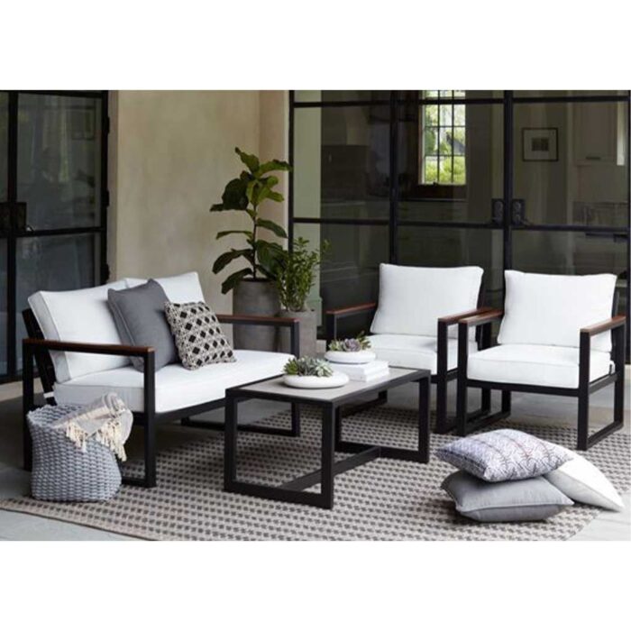 4 Pieces Patio Furniture Sets,Metal Outdoor Patio Furniture Sets.