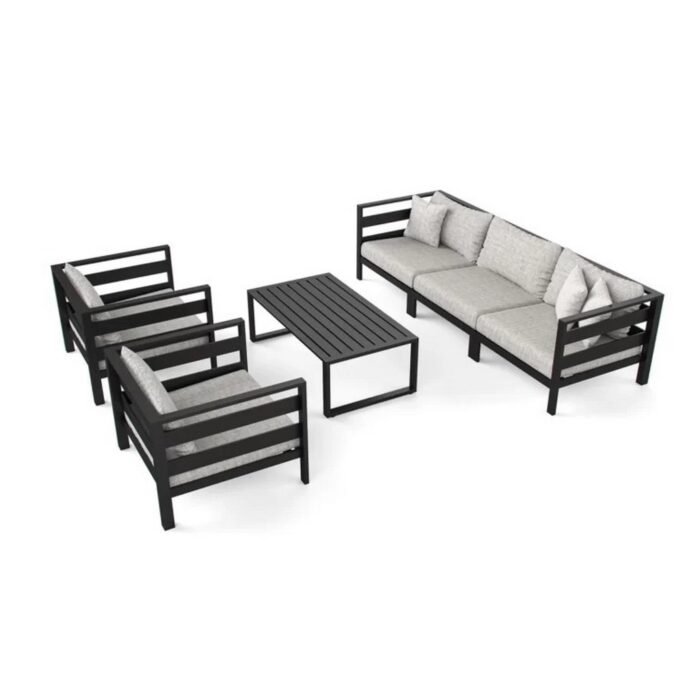 4 Pieces Patio Furniture Sets,Metal Outdoor Patio Furniture Sets.