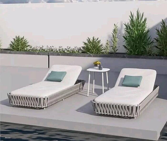 2 Chaise Longue Set