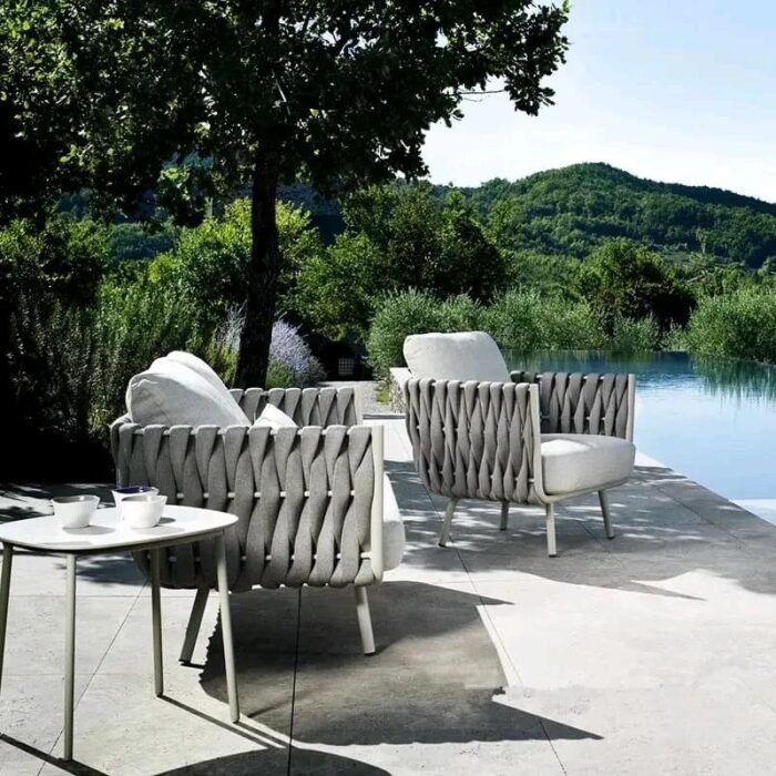 Set of 2 Outdoor Chairs And a Table