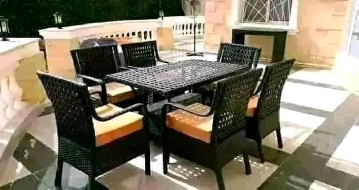 6 Rattan Dining Chairs