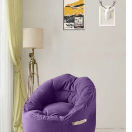 Velvet Bean Bag Mauve 90 cm
