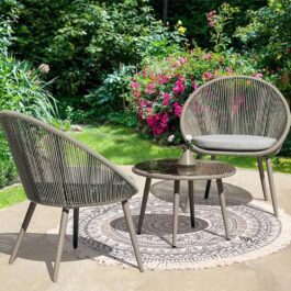 2 Outdoor Chairs And a Table