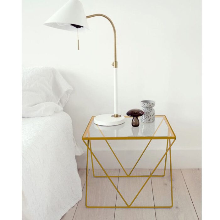 Gold Iron commode - 60 x 50 x 50 cm