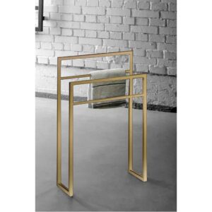 Gold Iron Towel Holder - 90 x 60 x 25 cm