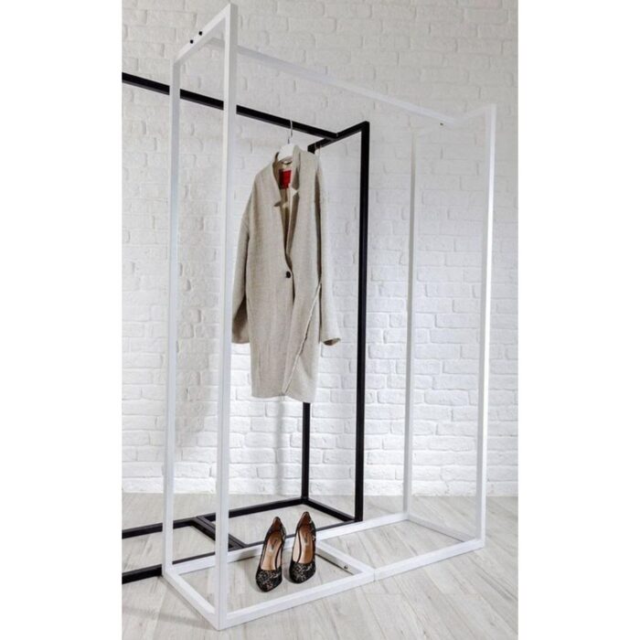 Clothes Rack 200 x 120 x 40 cm - White