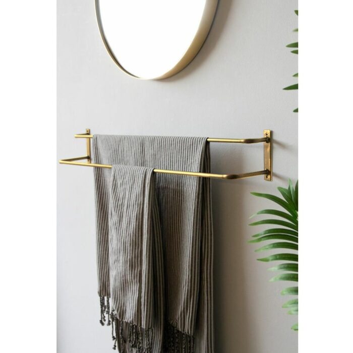 Gold Iron Towel Holder - 20 x 60 x 20 cm