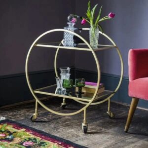 Golden Iron Serving Table