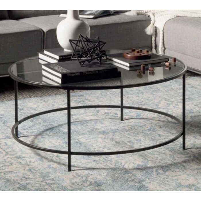 Iron And Glass Coffee Table