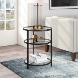 Metal and Glass Side Table