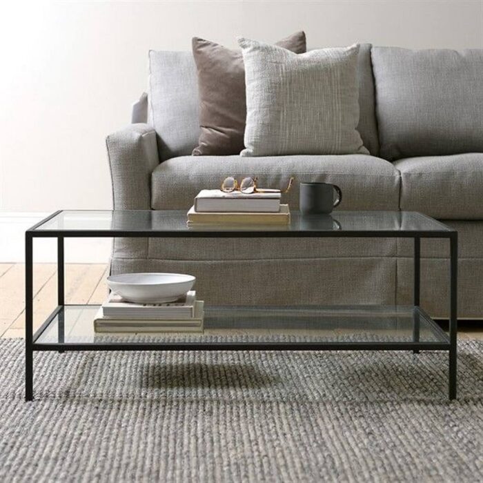Iron And Glass Coffee Table