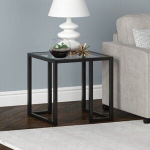 Iron And Glass Side Table