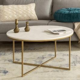 Iron And Marble Coffee Table