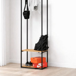 Coats relationship with a shoe rack