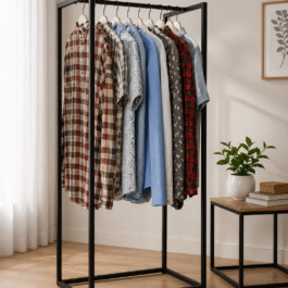 Clothes rack + side table